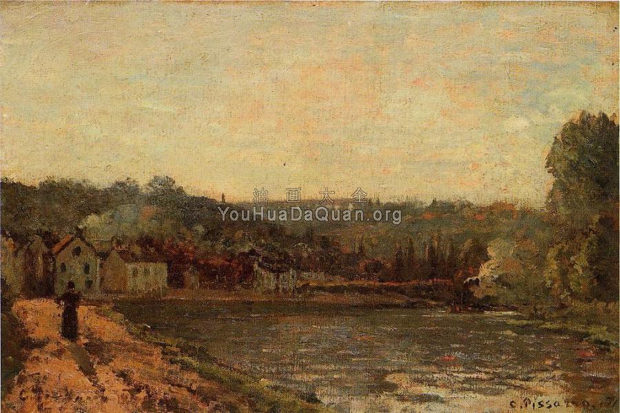 The Banks of the Seine at Bougival - 卡米耶·毕沙罗